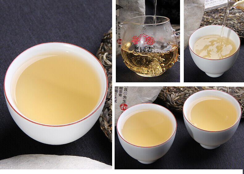 HelloYoung Yunnan Pu'er Tea Liangpin Series Haiwan Old Comrade Liangyuan Raw Cake 400g