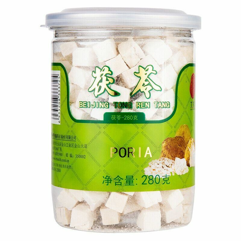 BeiJin TongRenTang Herb Fu Ling White poria Cook Soup materials【北京同仁堂 白茯苓块280g】