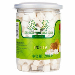 BeiJin TongRenTang Herb Fu Ling White poria Cook Soup materials【北京同仁堂 白茯苓块280g】