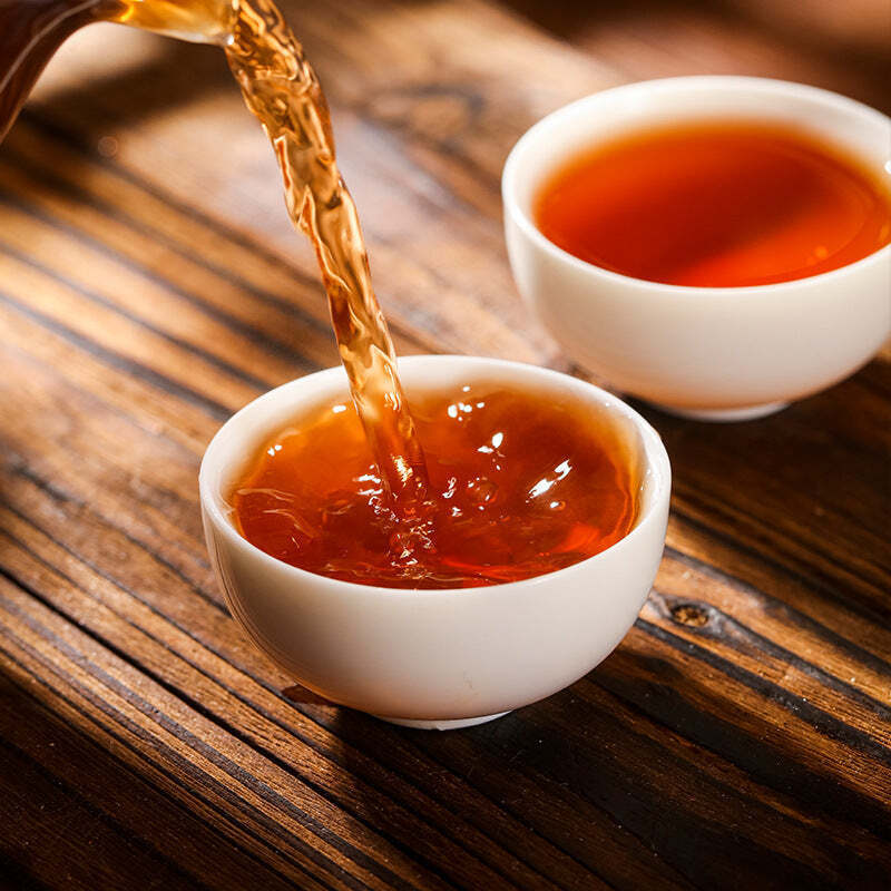 357g Yunnan Pu'er Ripe Tea Midi Cooked Pu-erh Tea Cake Old Tree Puerh Black Tea