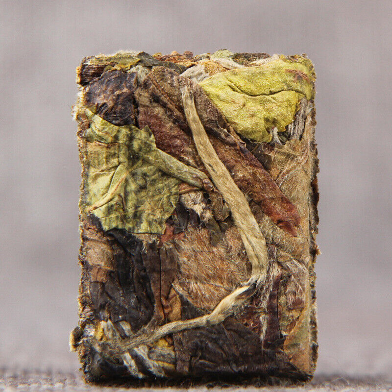 HelloYoung Chinese Sun-dried Nectar Fragrance White Tea Mini Compressed Tea 100g
