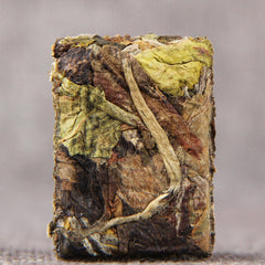 HelloYoung Chinese Sun-dried Nectar Fragrance White Tea Mini Compressed Tea 100g