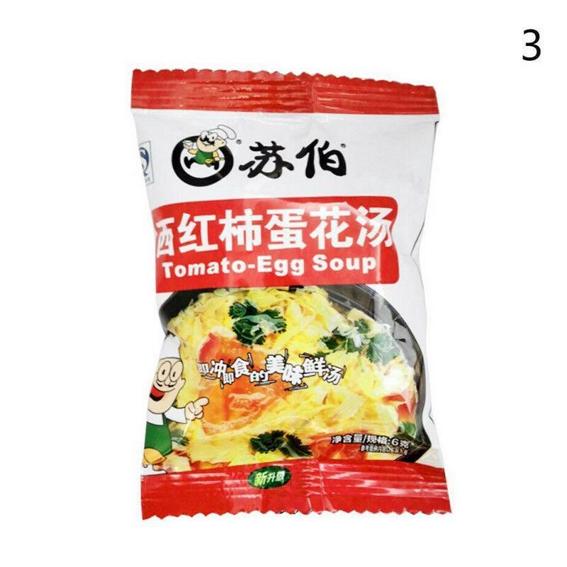 HelloYoung Delicious 1/ Package Instant Vegetable Soup Vegetable Egg Soup Freeze-dried Soup