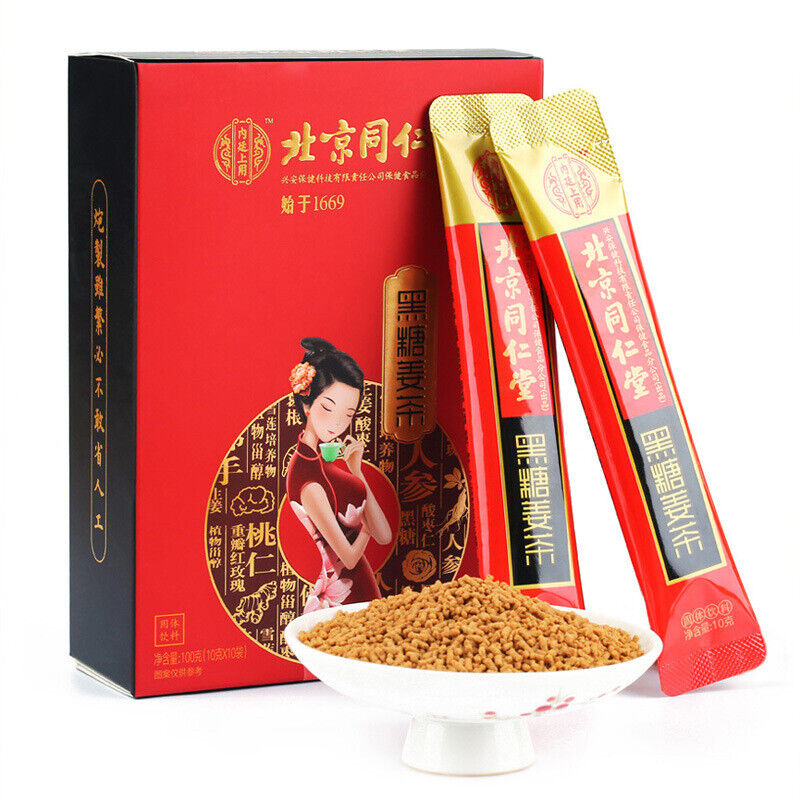 同仁堂内廷上用黑糖姜茶100g（10g*10） TongRenTang Black Sugar Ginger Tea