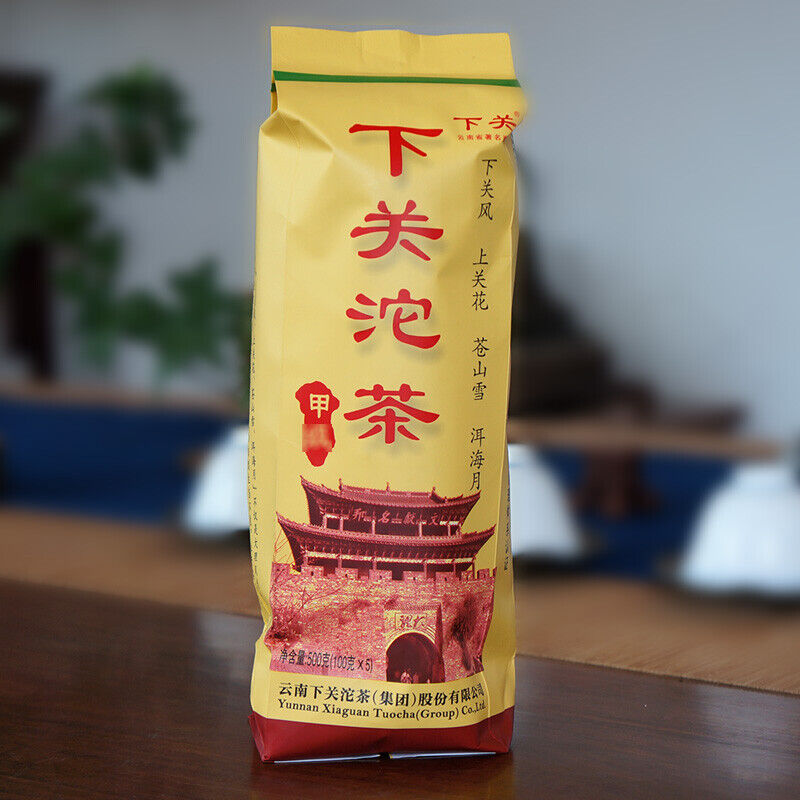 HelloYoung Tuocha Yunnan Xiaguan Jia Ji Tuo Cha Aged Puer Tea Cha Pu'er Puerh Tea 100g*5