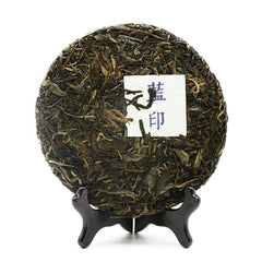 HelloYoung Yiwu Collection Arbor Sheng Purerh Tea Blue Print Raw Puer Chinese Tea 357g