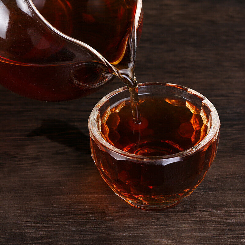 Bajiaoting Classic A Brick Pu'er Tea Cooked Tea Menghai Arbor Puer 250g