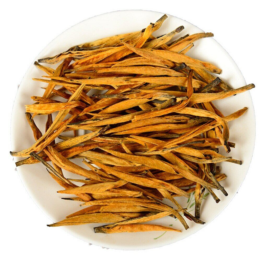 HelloYoung Yunnan Fengqing Big Golden Needle Tea Big Single Bud Black Chinese Tea 100g