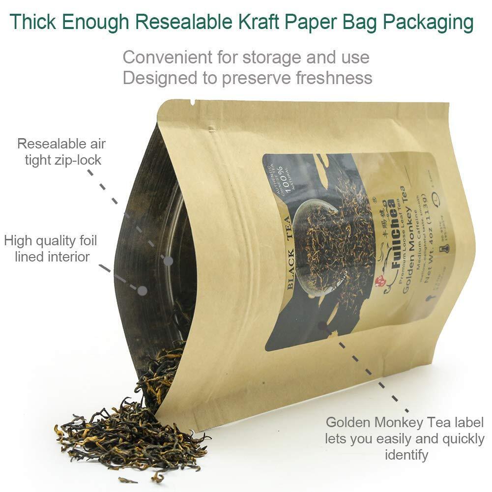 HelloYoung TeaFullChea Tea Golden Monkey - Fujian Black Tea Golden Tea 113g