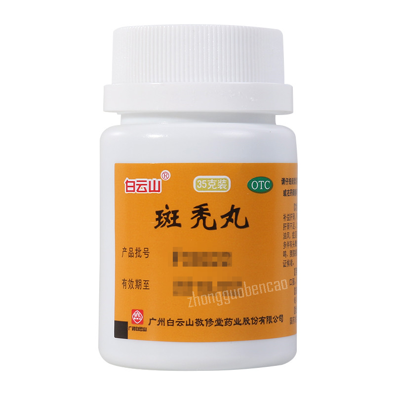 Baiyunshan Bantu Wan Hairloss Prevention 白云山斑秃丸