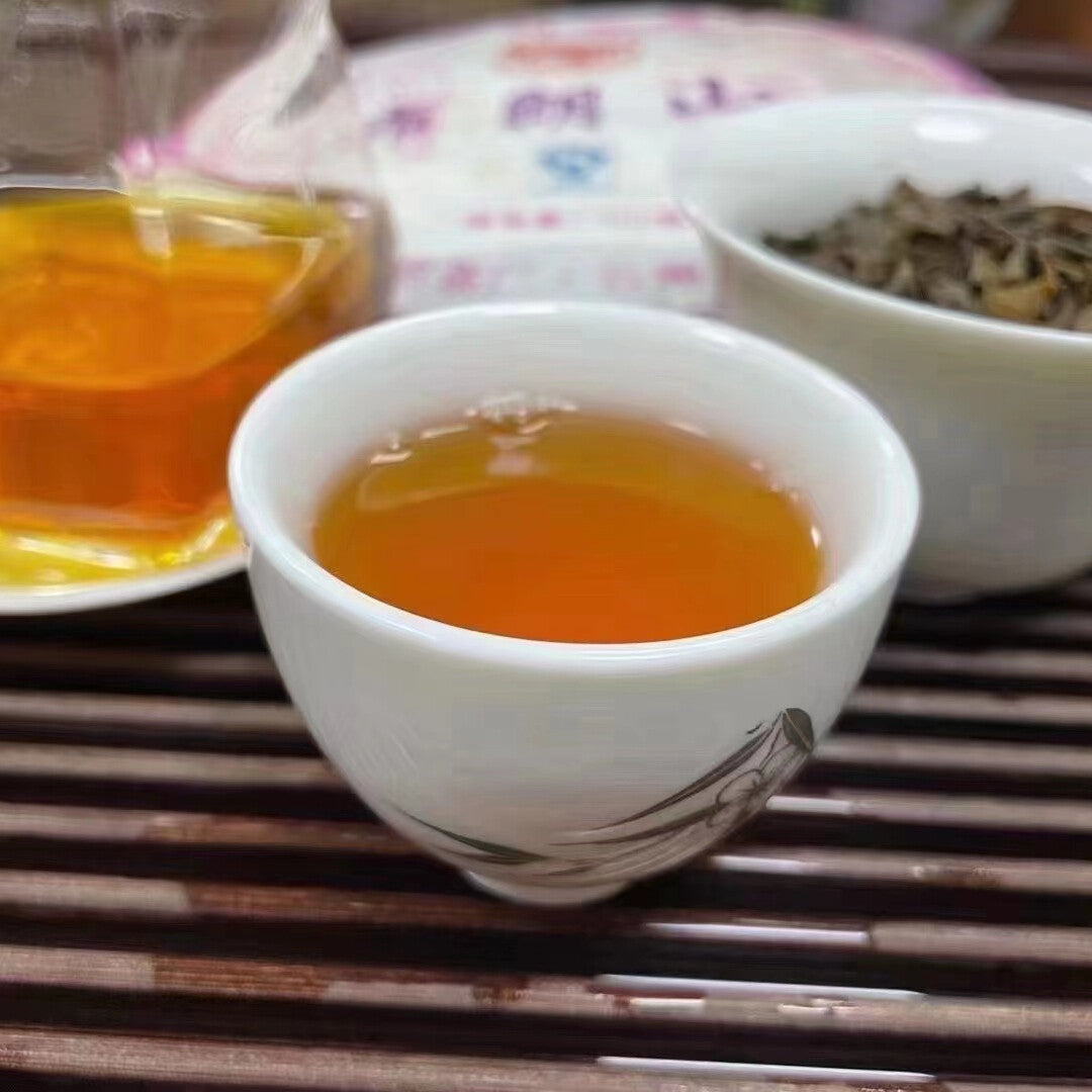 Yunnan Aged Pu-erh Raw Tea Cake 2007 Bulang Raw Puerh Old Tea Puer Cake Tea 400g