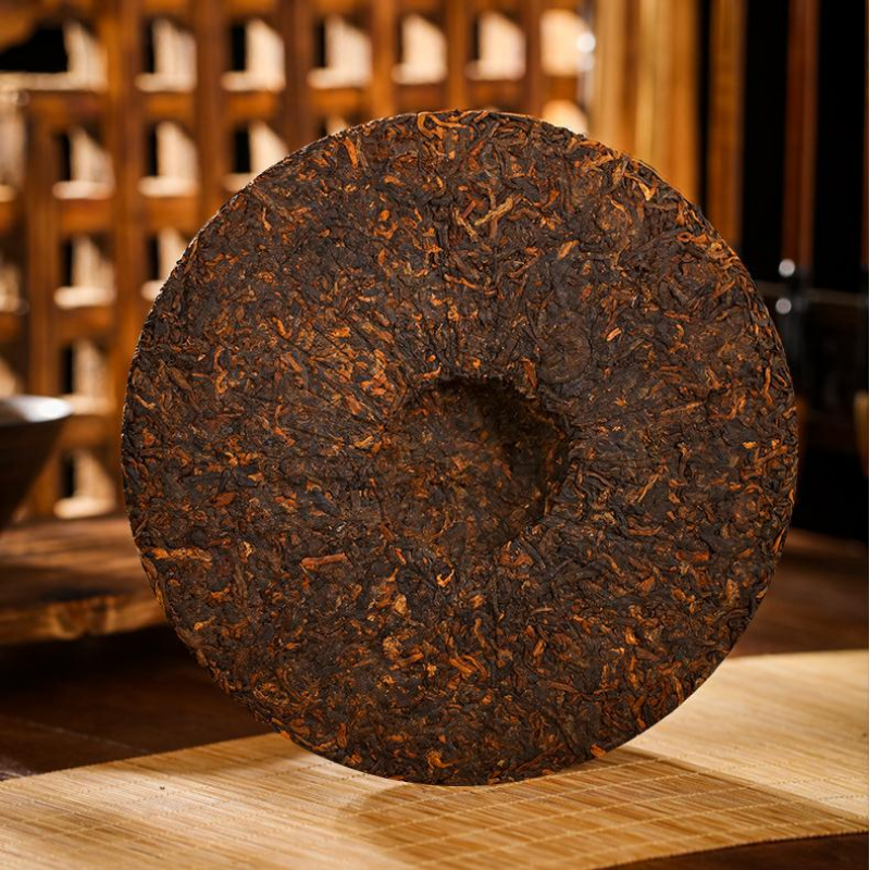 357g Yunnan Pu'er Ripe Tea Midi Cooked Pu-erh Tea Cake Old Tree Puerh Black Tea