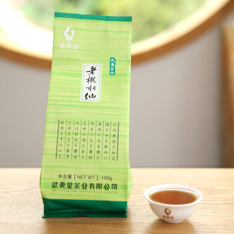 HelloYoung Yan Cha Lao Cong Shui Xian Oolong Tea China Fujian Certified Rock Tea 100g