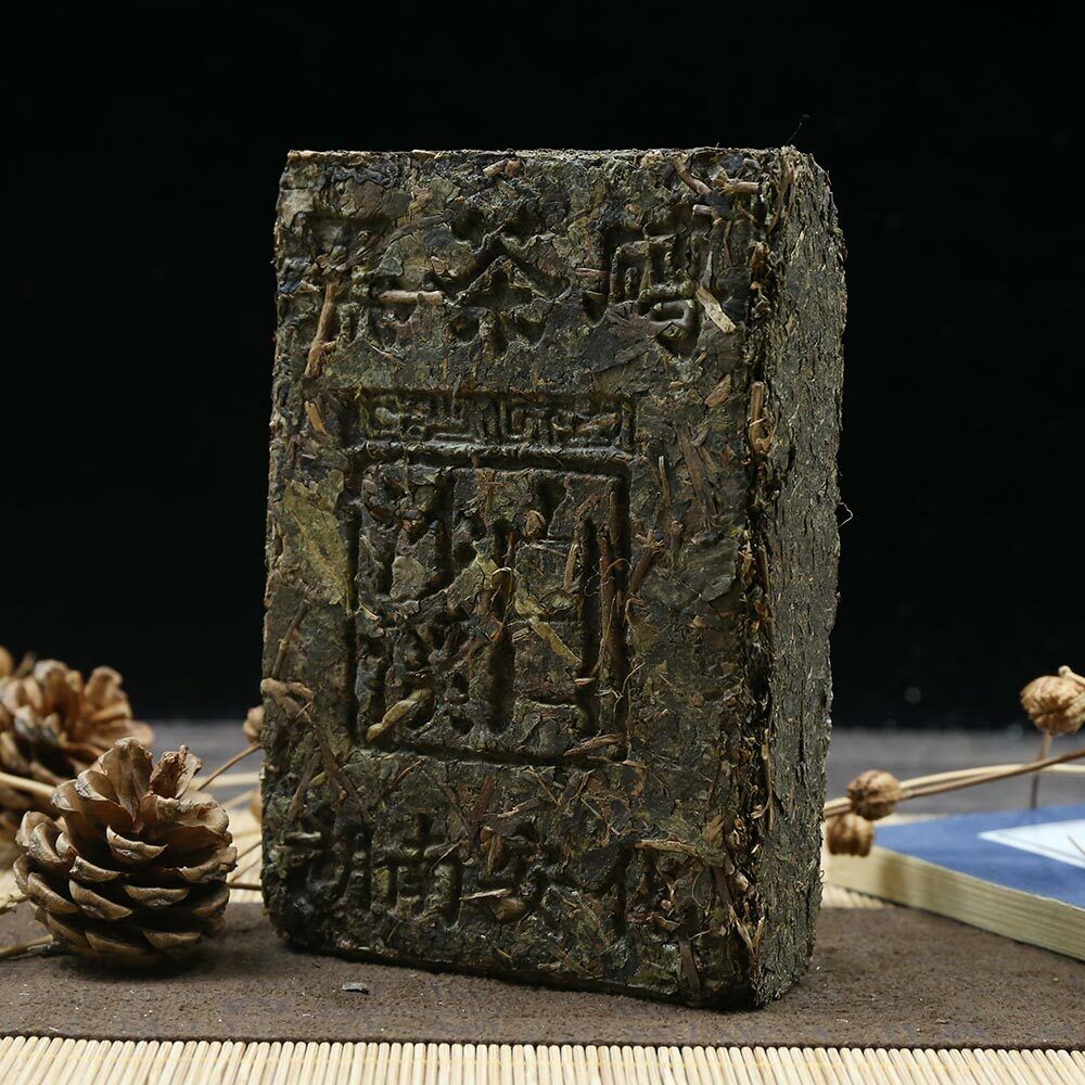 HelloYoung Bai Sha Xi Dark Tea Black Brick 400g Ancient Tree Health Anhua Dark Tea