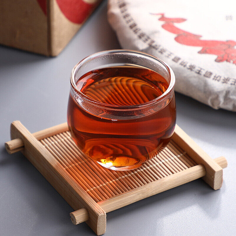 HelloYoung Haiwan Giant Pu-erh Tea Cake Ripe Puer Black Aged Pu Er Ba Wang Cha Beeng 500g