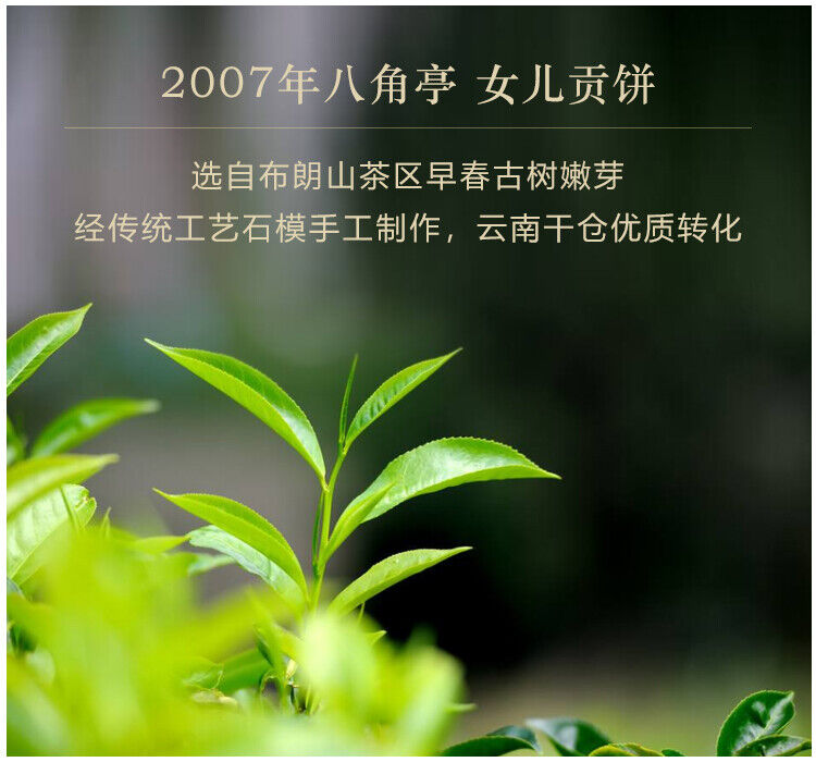 BAJIAOTING Nv Er Gong Pu-erh Tea Cake 357g Raw Arbor Ancient Tree Tea Pu'er