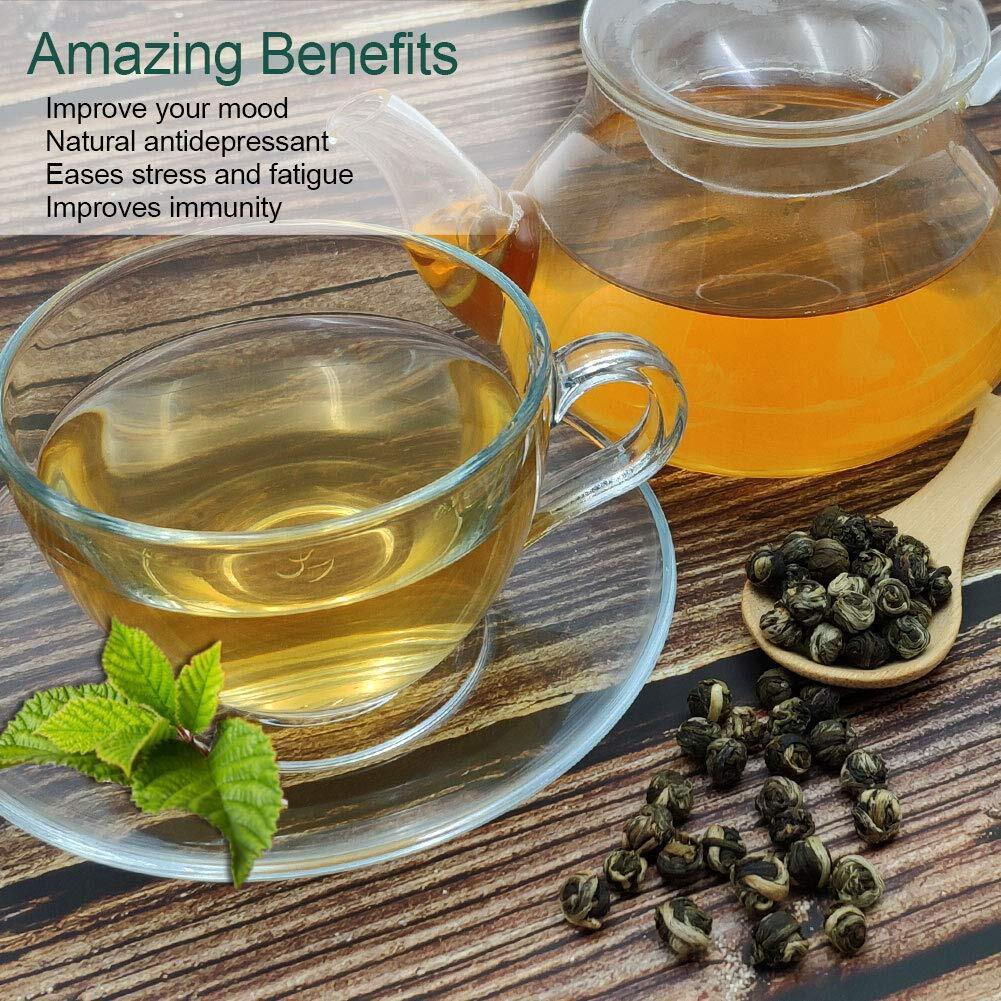 HelloYoung Jasmine Dragon Pearl Tea Jasmine Green Tea - Delightful Aroma 113g