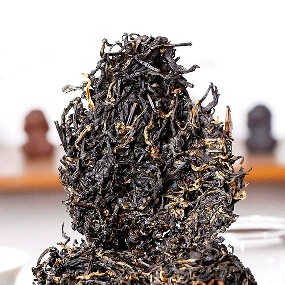 HelloYoung Tea/Gold Buds Yunnan Black Tea FengQing Golden Melon Dianhong 500g/1.1lb