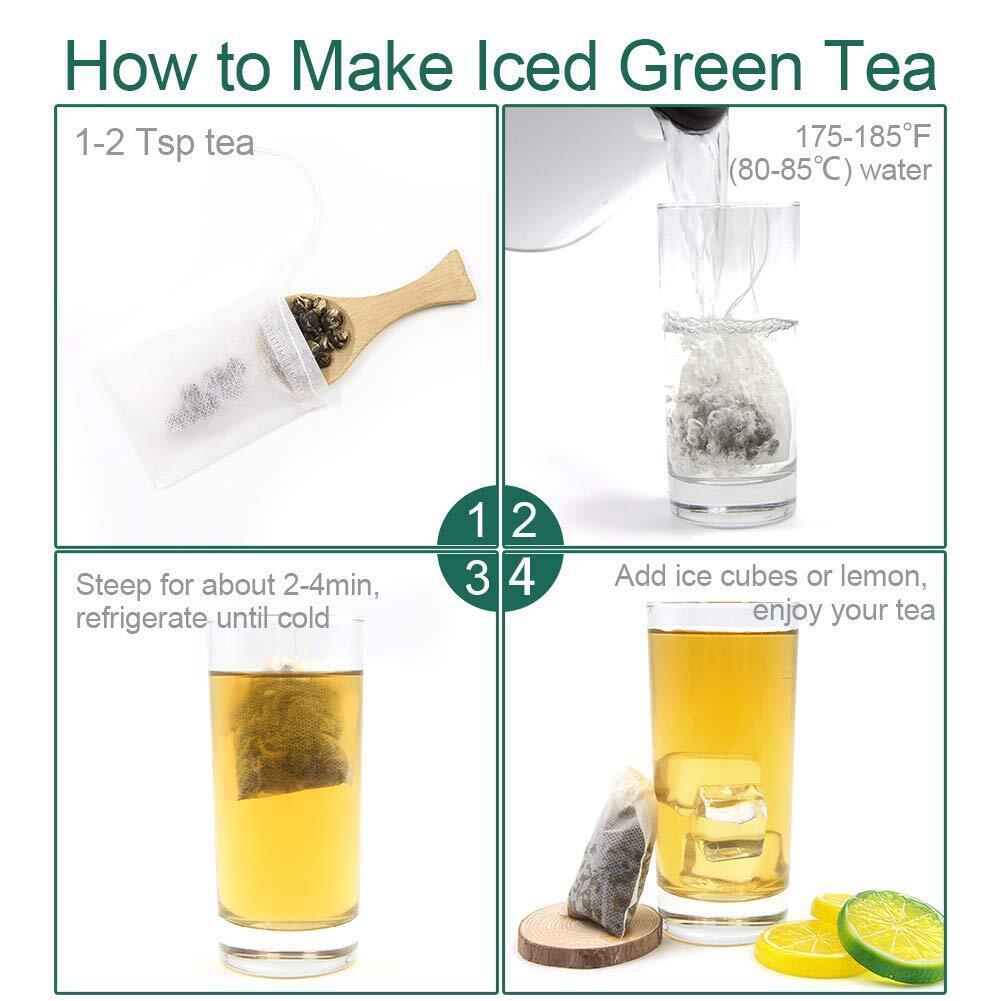 HelloYoung Jasmine Dragon Pearl Tea Jasmine Green Tea - Delightful Aroma 113g