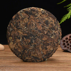 HelloYoung Fuding High Mountain Bai Cha Cake Shou Mei Premuim Wild Aged White Tea 350g
