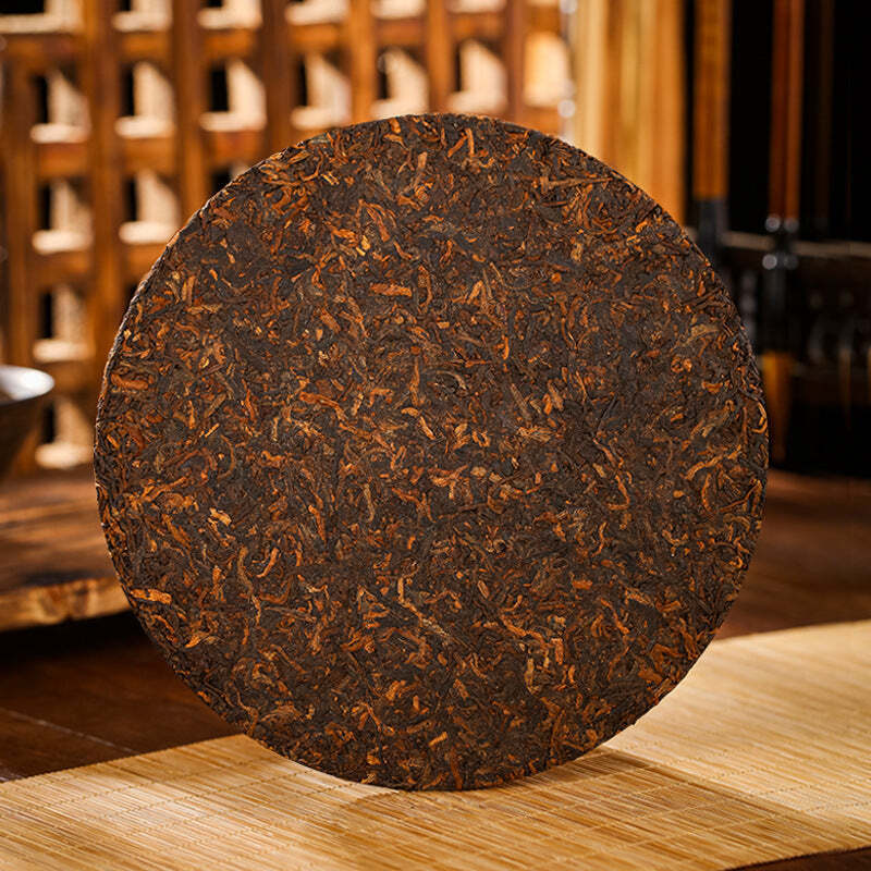 357g Yunnan Pu'er Ripe Tea Midi Cooked Pu-erh Tea Cake Old Tree Puerh Black Tea