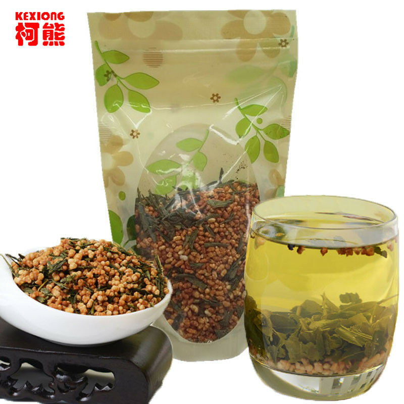 HelloYoung Chinese Organic Herbal Tea Cha Tea Healthy Drink Top Brown Rice Green Tea 100g
