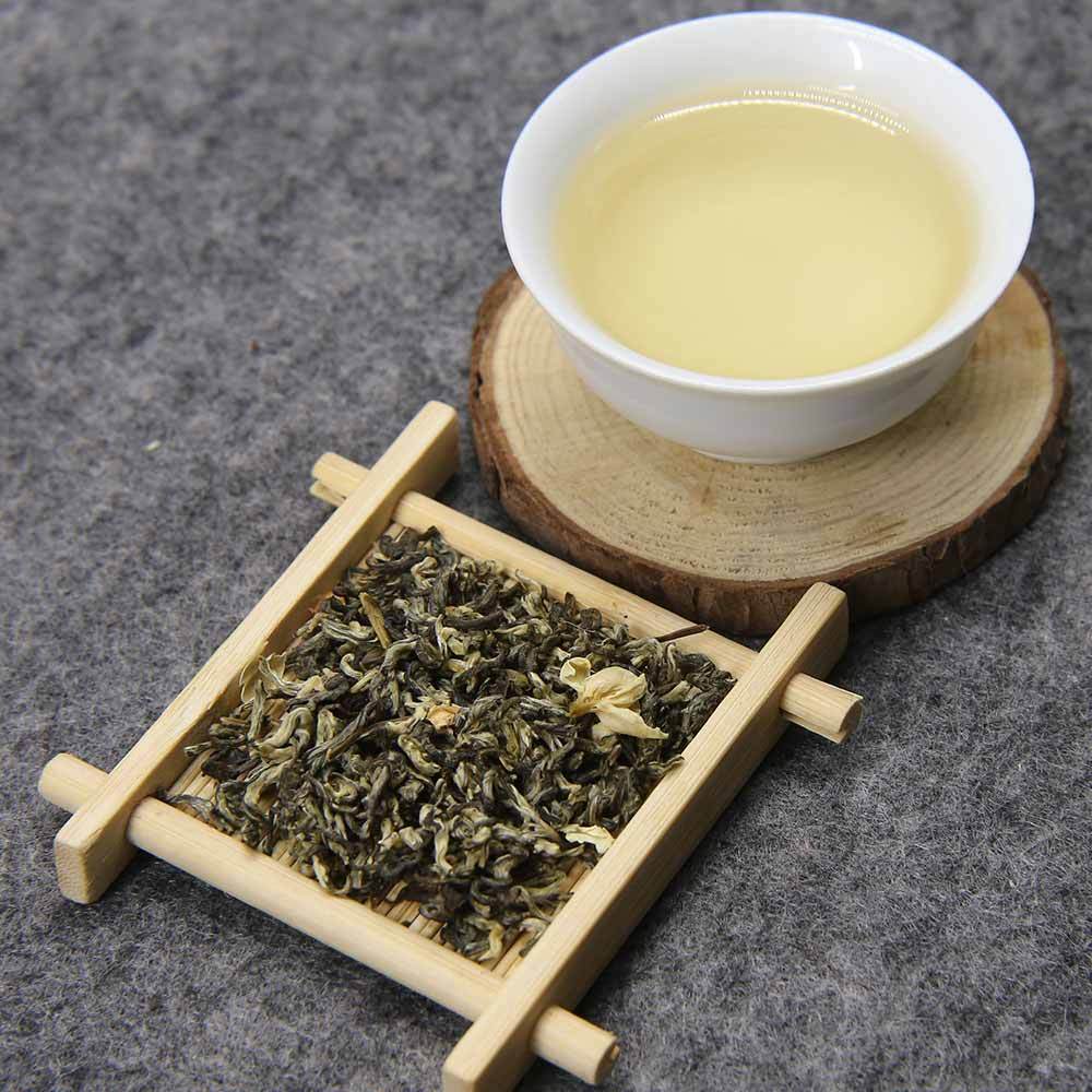HelloYoung Jasmine Flowers Mix Green Tea Jasmine Scented Flower Tea Organic Loose Leaf