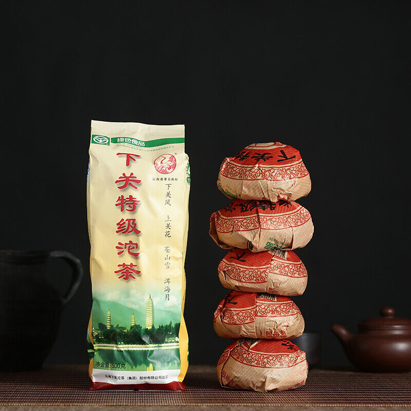 HelloYoung Xiaguan Te Ji Tuo Cha Original Pu-erh Tea Top-grade Puer Cha Green Tea 500g