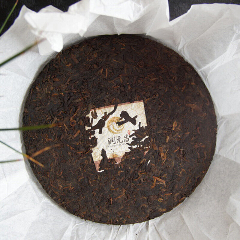 HelloYoung RUN YUAN CHANG Menghai Haoyun Ripe Pu-erh Tea Cooked Pu'er Tea Cake 357g