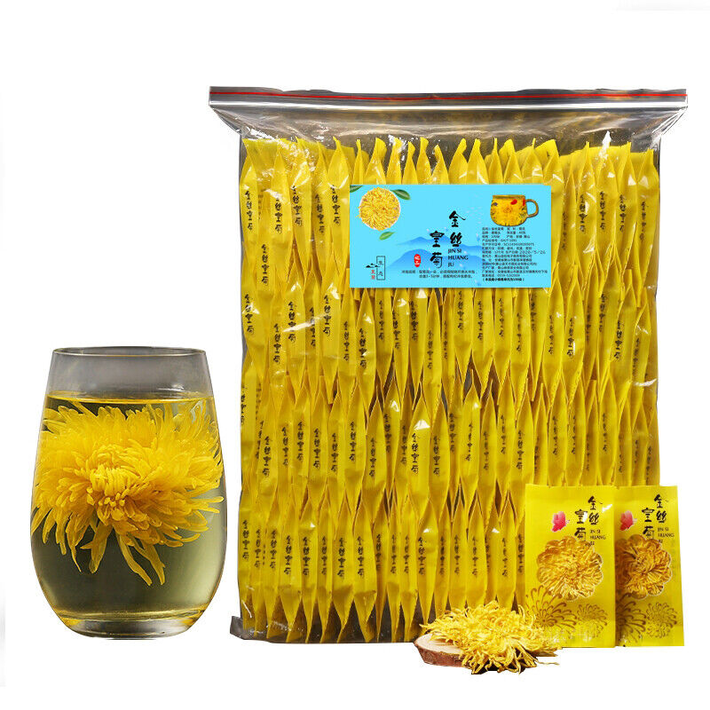 HelloYoung Golden Chrysanthemum Tea  100 Blooms Flower Blossom Cooling Healing Floral Tea