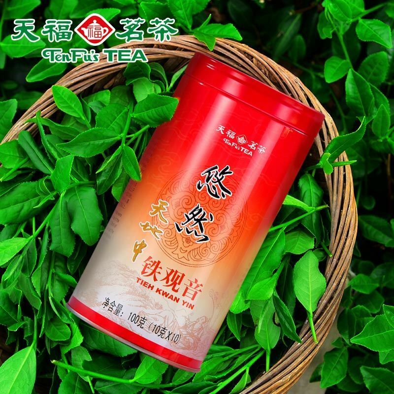 HelloYoung TenFu's TEA You Ran Tie Guan Yin Tieh Kwan Yin Chinese Oolong Tea 100g Tin