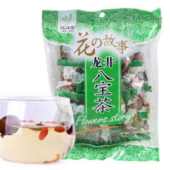 HelloYoung 120gRed Date Longan Long Jing Tea Ba Bao Cha Chinese Herbal Eight Treasure Tea