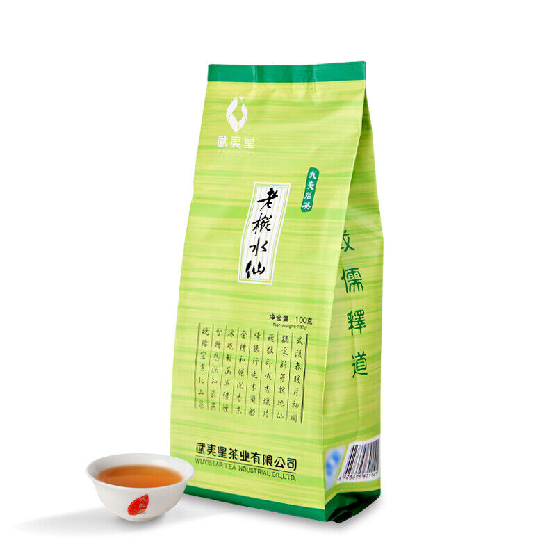 HelloYoung Yan Cha Lao Cong Shui Xian Oolong Tea China Fujian Certified Rock Tea 100g