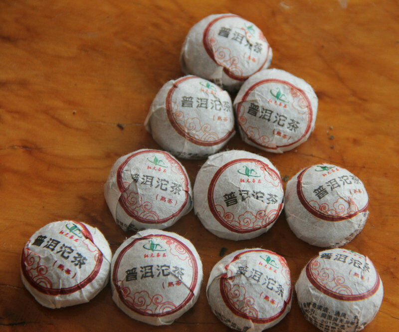 HelloYoung Chinese Puer Tea Slimming Tea Mini Tuocha Natural Ripe Black Pu-Erh Tea 200g