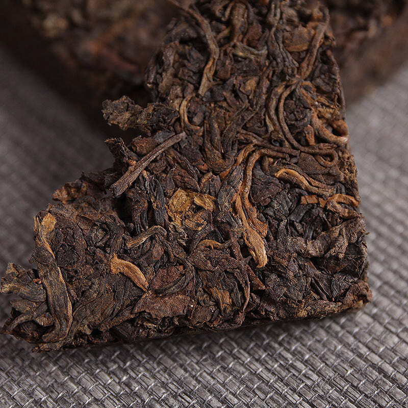 Yunnan Pu'er Brick Tea Yugong Golden Buds Ripe Pu-erh Tea Puerh Cooked Tea 250g