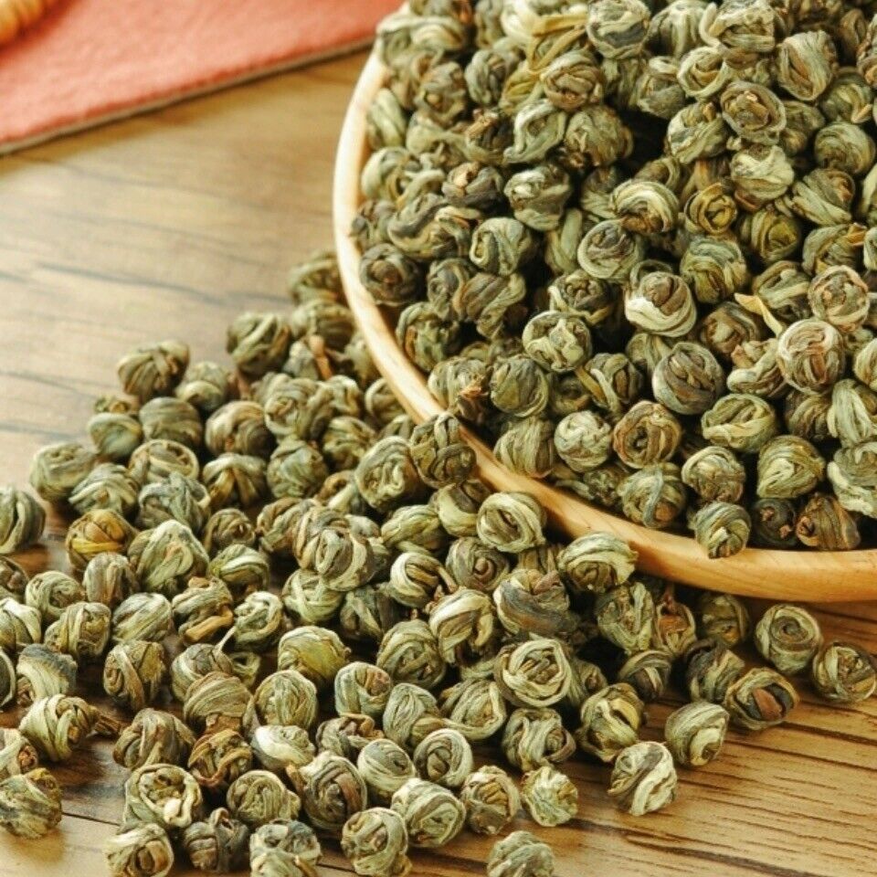 HelloYoung Premium Jasmine Dragon Pearl Ball Tea Puer King Chinese Flower Green Tea