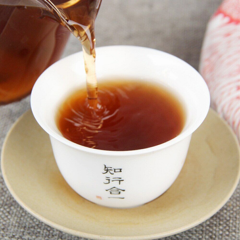 HelloYoung Chuan Shi Jia Ming Ripe Puer Tea Old Tree Pure Material Shu Puerh Tea 357g