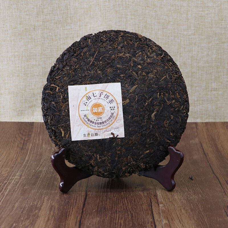 Lao Tong Zhi JIA JIA 7598 Anning Haiwan Yunnan Pu-erh Tea Cake  357g Ripe