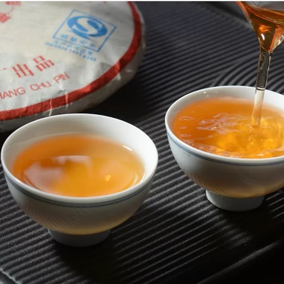 HelloYoung Yunnan Meng Hai Qi Zi Bing Cha Classic FU HAI 7536 Puer Tea Pu'er Raw 357g