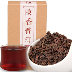HelloYoung Muzhi Chen Xiang Puer Loose Leaf Shu Puer Tea China Ripe Pu-erh Tea 120g/Box