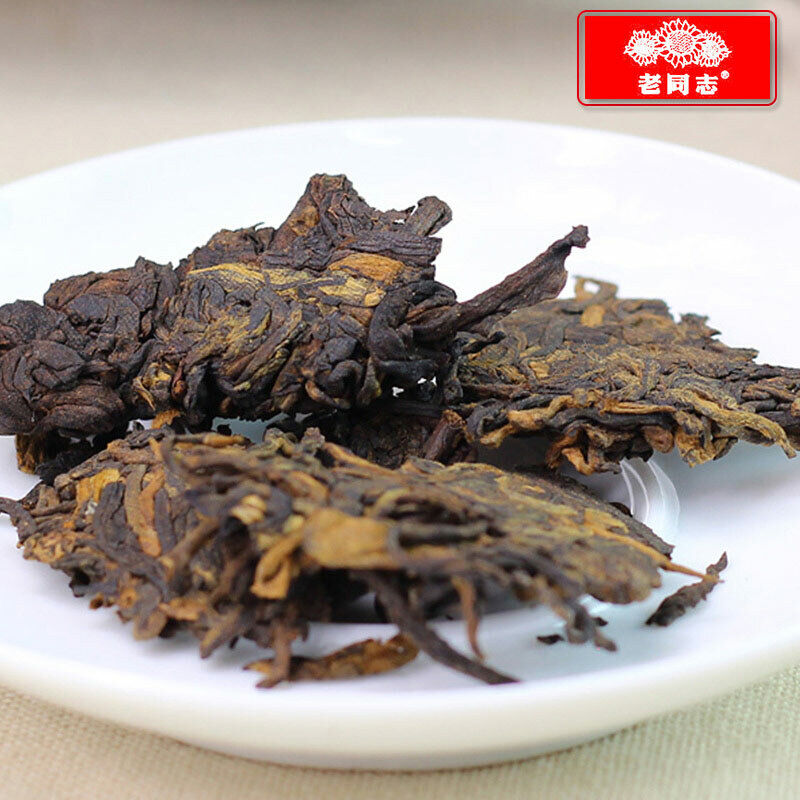 HelloYoung Lao Tong Zhi Ripe Puer Chun Xiang Tea Cake Batch 171 Top-grade Pu Er Tea 357g
