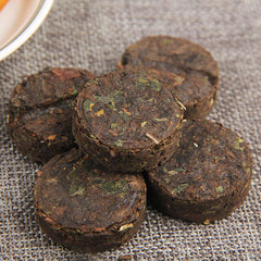 HelloYoung Pu-erh Glutinous Rice Aroma Ripe Puer Tea Mini Cake Tuo Cha Tea Cooked Pack 500g