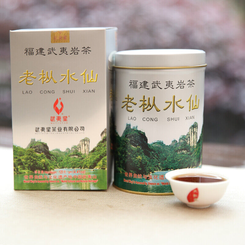 HelloYoung Wuyi Star Fujian Lao Cong Shui Xian Oolong Tea Shuixian WUYI YANCHA 125g Tin