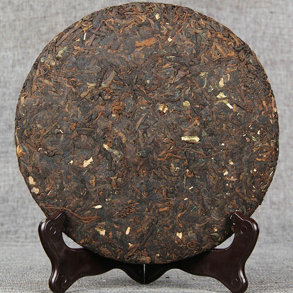 HelloYoung Qi Zi Bing Shu Puerh Tea Menghai Glutinous Rice Fragrant Ripe Puer Tea 357g
