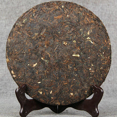 HelloYoung Qi Zi Bing Shu Puerh Tea Menghai Glutinous Rice Fragrant Ripe Puer Tea 357g