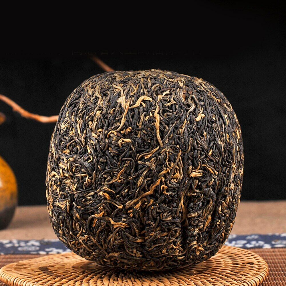 HelloYoung Tea/Gold Buds Yunnan Black Tea FengQing Golden Melon Dianhong 500g/1.1lb