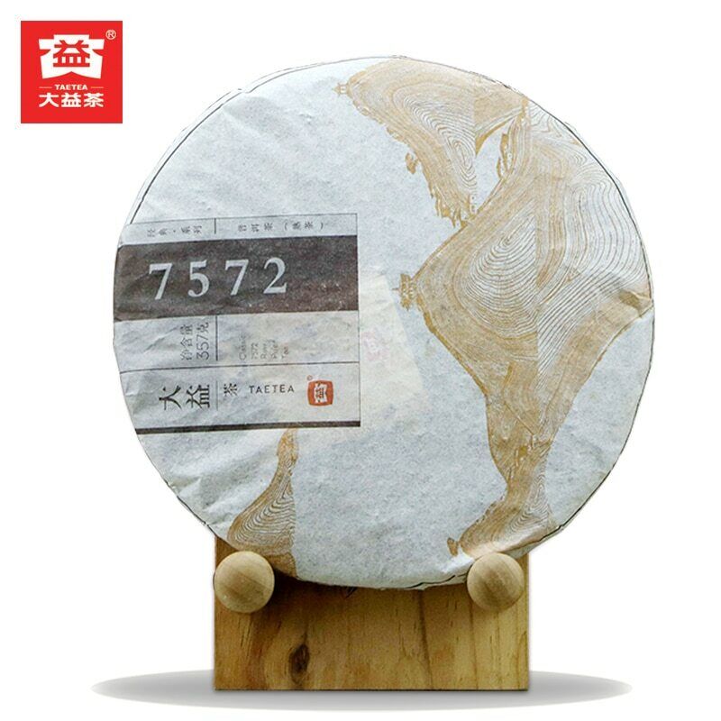 HelloYoung 100% Authentic Ripe Puerh Tea TAETEA Dayi 7572 Shu Puer Chinese 357g