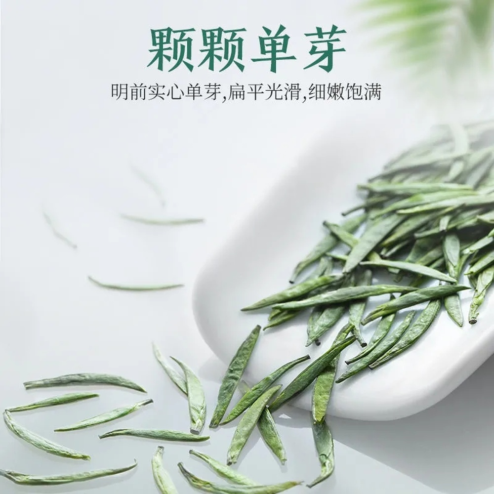 HelloYoung Green Tea Gift Box China Organic Jin Tan Que She Hand Picked Sparrow Tongue 50g