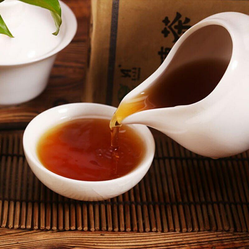 HelloYoung Bai Sha Xi Dark Tea Black Brick 400g Ancient Tree Health Anhua Dark Tea