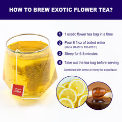 HelloYoung FullChea - 20 pcs Egyptian Blue Lotus Flower Tea Bags Premium Lotus Herba Tea